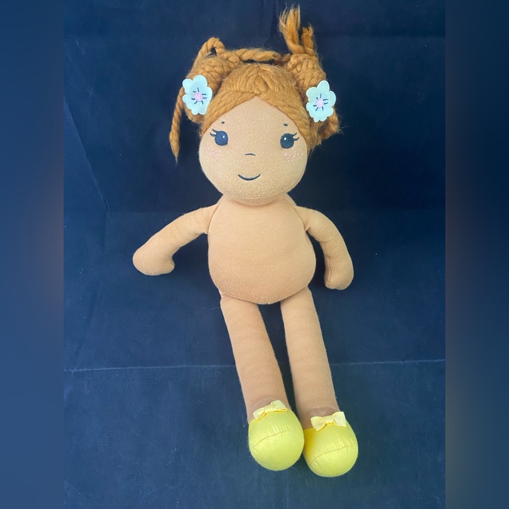 Matilda Jane Olivia Plush Doll 18" Brown Skin African American No Clothes